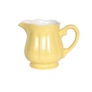 Vintage Federalist Ironstone Buttercup Yellow Creamer